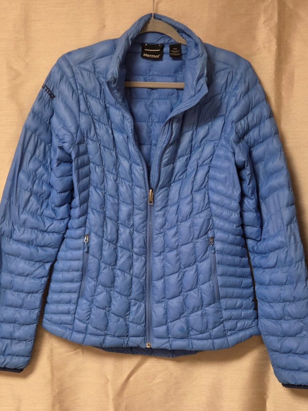 Marmot Fill Down Jacket Womens Size M Blue